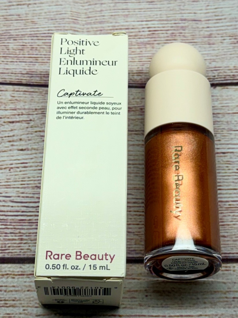 Rare Beauty Positive Light Liquid Luminizer Captivate 0.5 oz $28 MSRP | NIBCondi